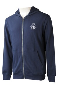 SU312 大量訂製男裝拉鏈衛衣校服外套 個人訂製繡花LOGO連帽校服外套 校服外套製衣廠 工友 學校老師 運動老師制服